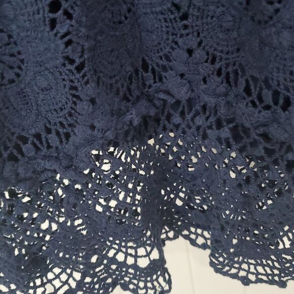 Maurice’s Navy Blue Crochet Dress, Size Large - Picture 7 of 7